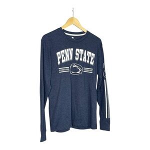 Colosseum Navy Penn State Long Sleeve Shirt M